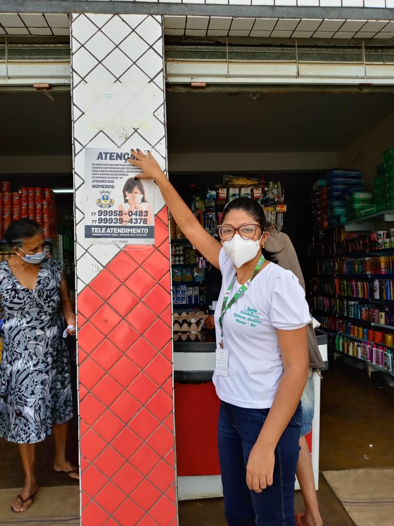 Vigilância Sanitária reforça combate à Covid-19 com ação educativa em Catolezinho