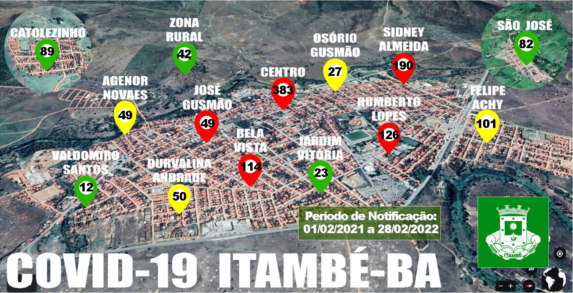 Vigilância Epidemiológica Municipal divulga novo levantamento da pandemia em Itambé