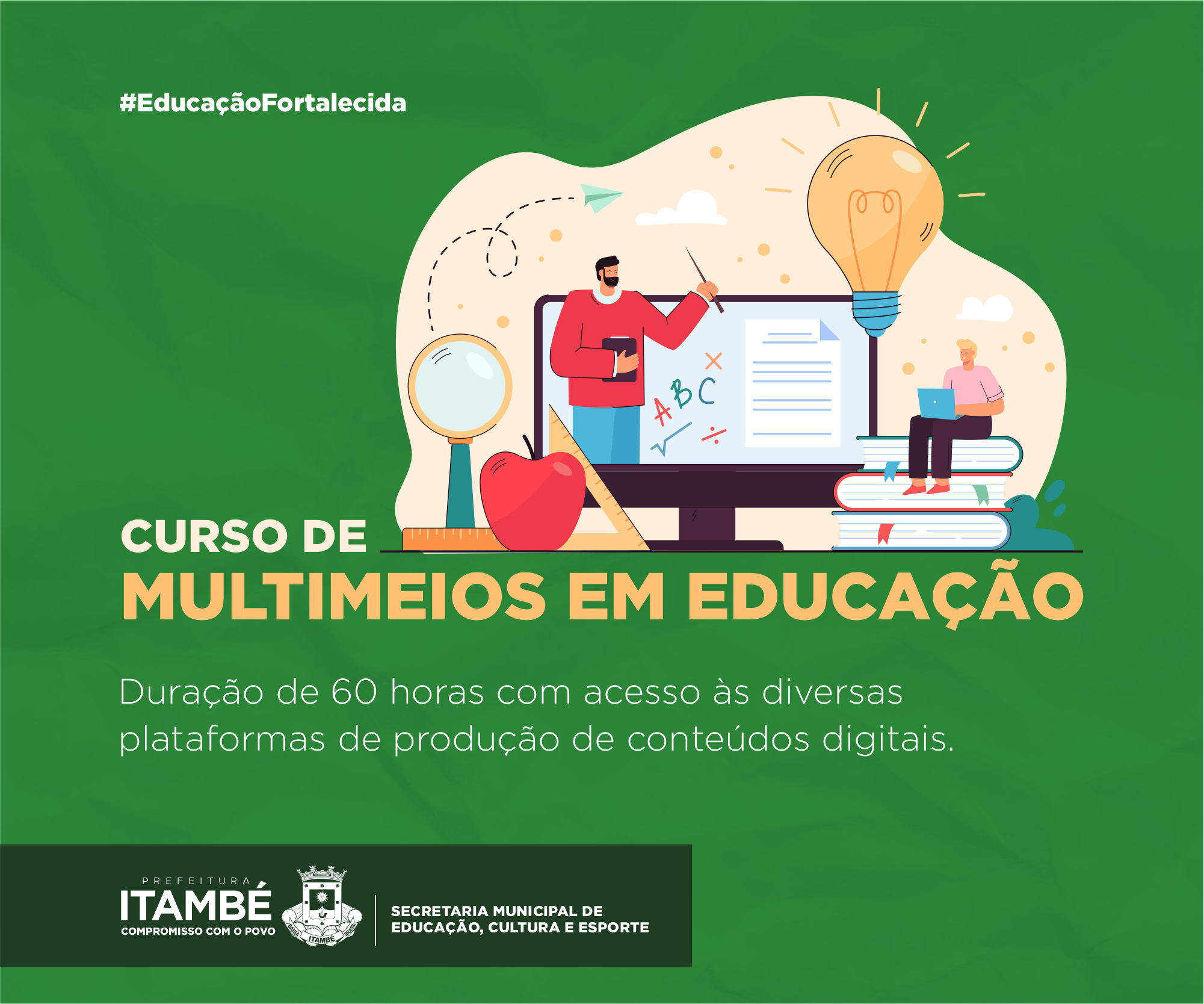 Secretaria de Educação oferece curso de multimeios em educação