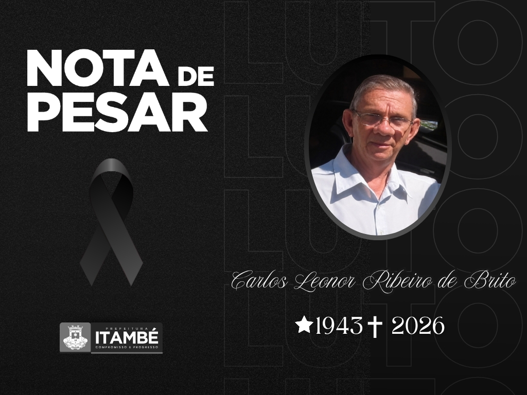 Nota de Pesar pelo falecimento do professor Carlos Leonor Ribeiro de Brito