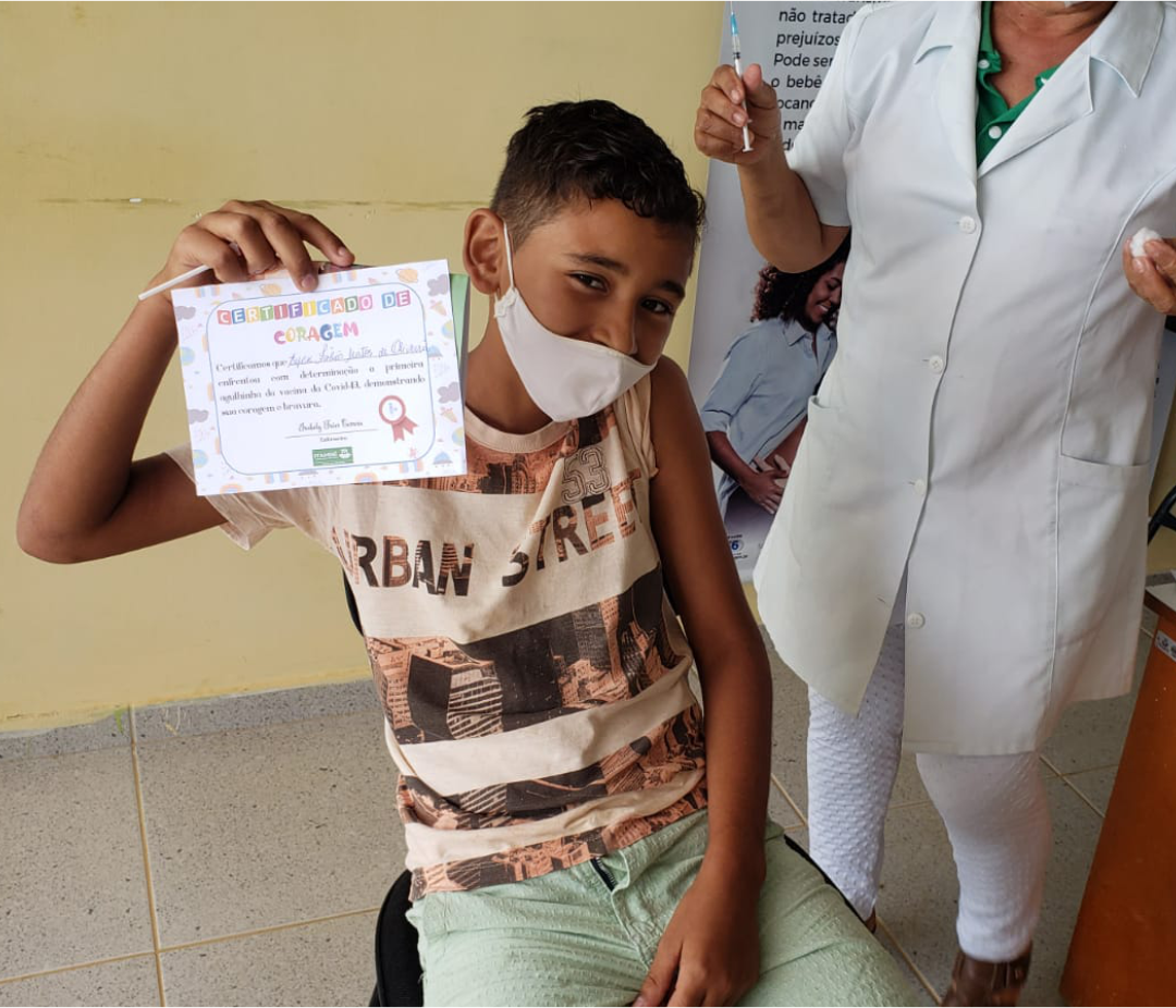 Nesta terça (22), Itambé realiza a vacinação infantil contra Covid-19