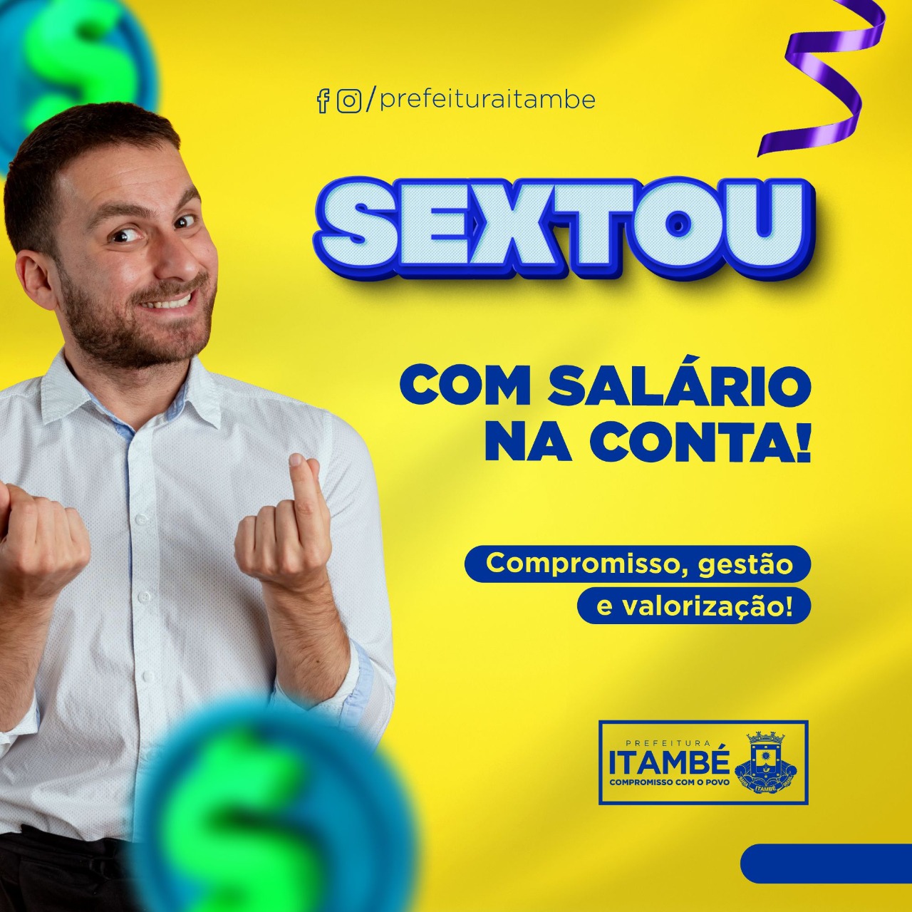 Prefeitura de Itambé antecipa salário de julho de todos servidores