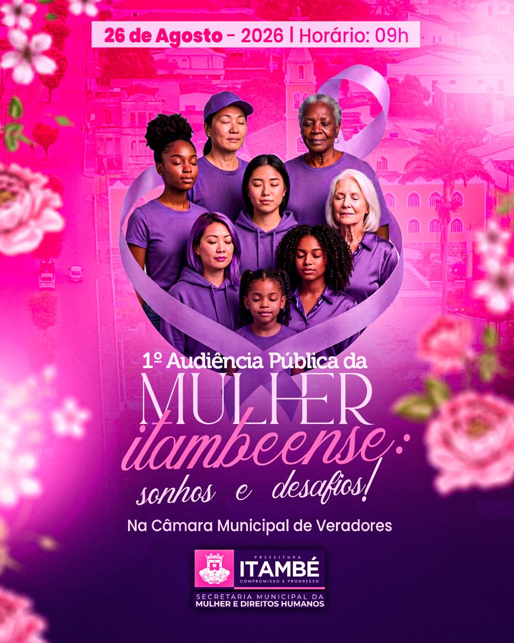 Prefeitura de Itambé realiza 1ª Audiência Pública da Mulher Itambeense na próxima quarta-feira
