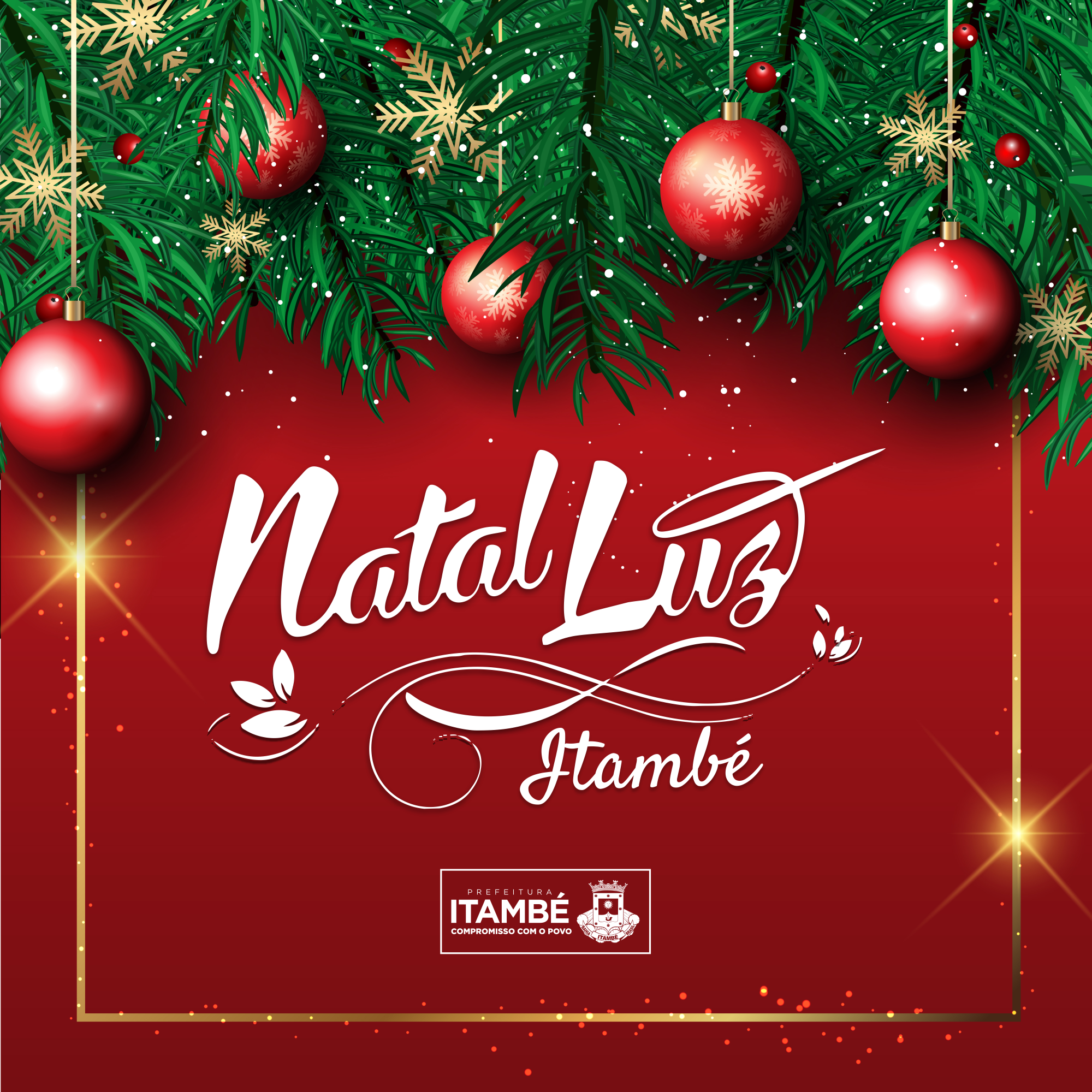 Prefeitura de Itambé realiza neste sábado (20) a abertura do Projeto Natal Luz na Praça Osório Ferraz