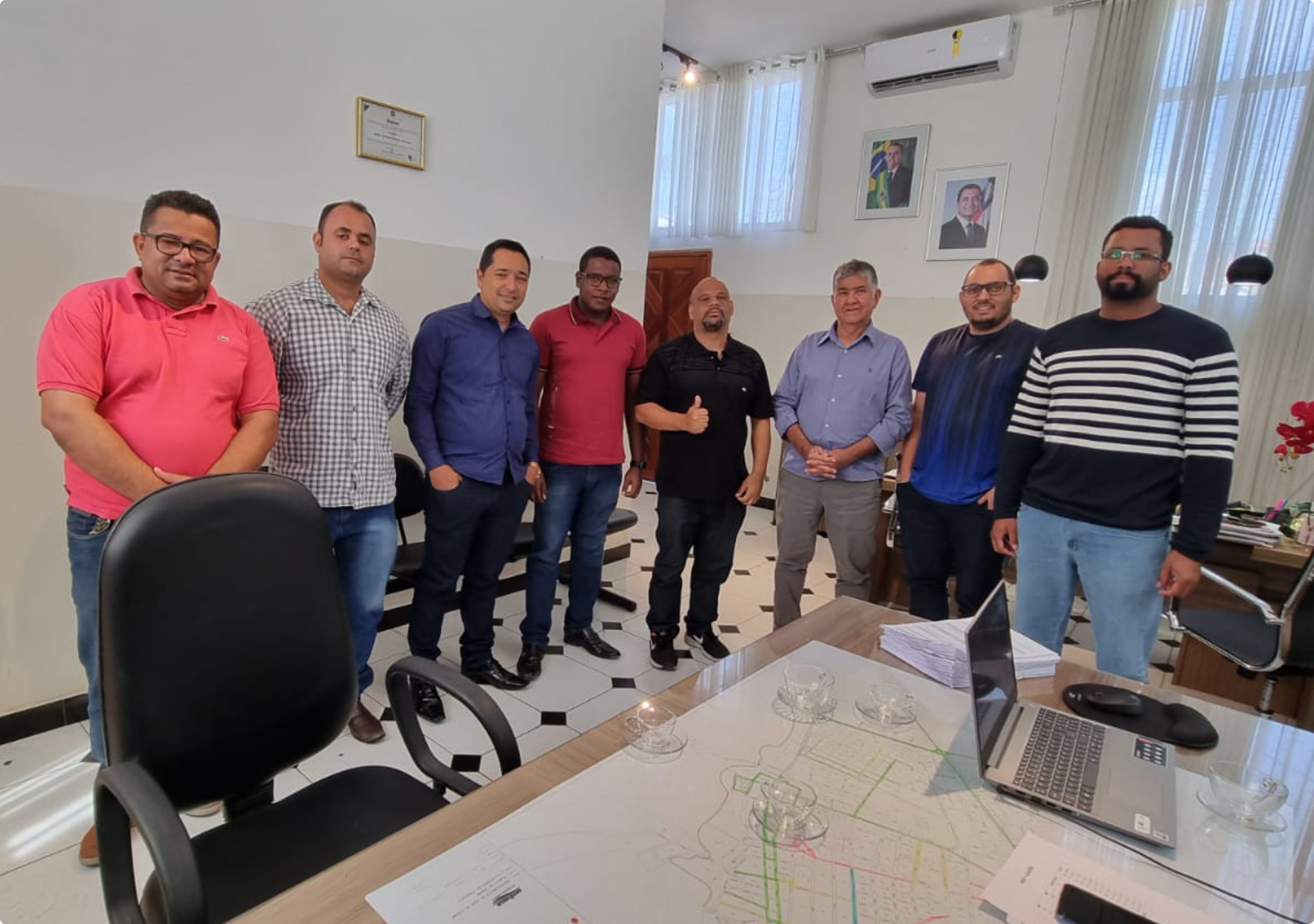 Prefeito Candinho recebe pastores de São José do Colônia