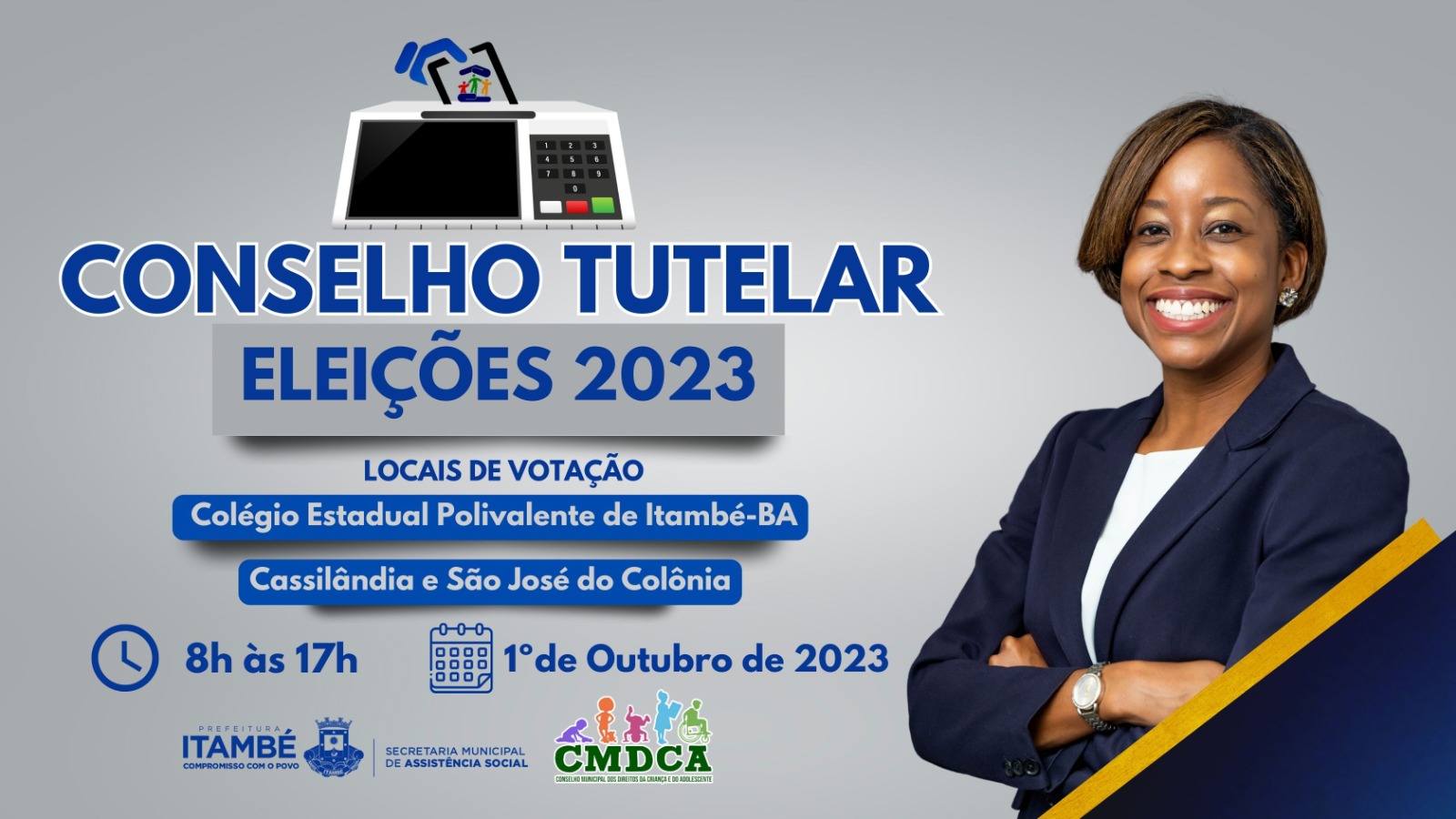 Eleição para o Conselho Tutelar de Itambé será realizada no próximo domingo, 1º de outubro
