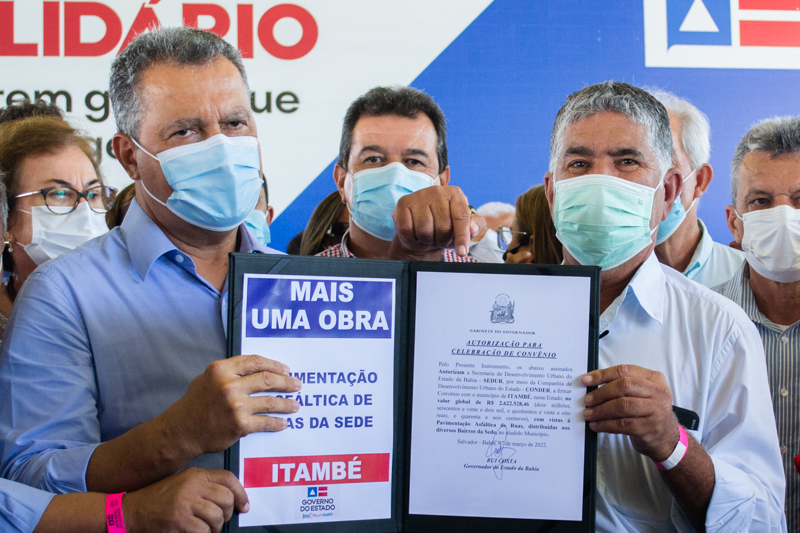 Governo do Estado e Prefeitura de Itambé celebram convênio para pavimentação de ruas