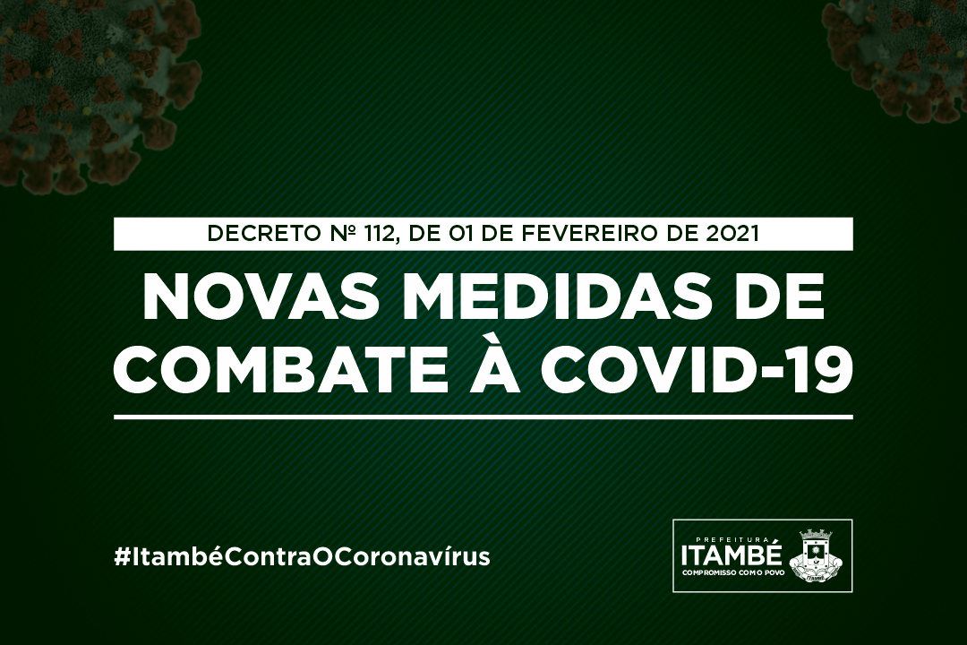 Prefeitura de Itambé decreta novas medidas de enfrentamento à COVID-19