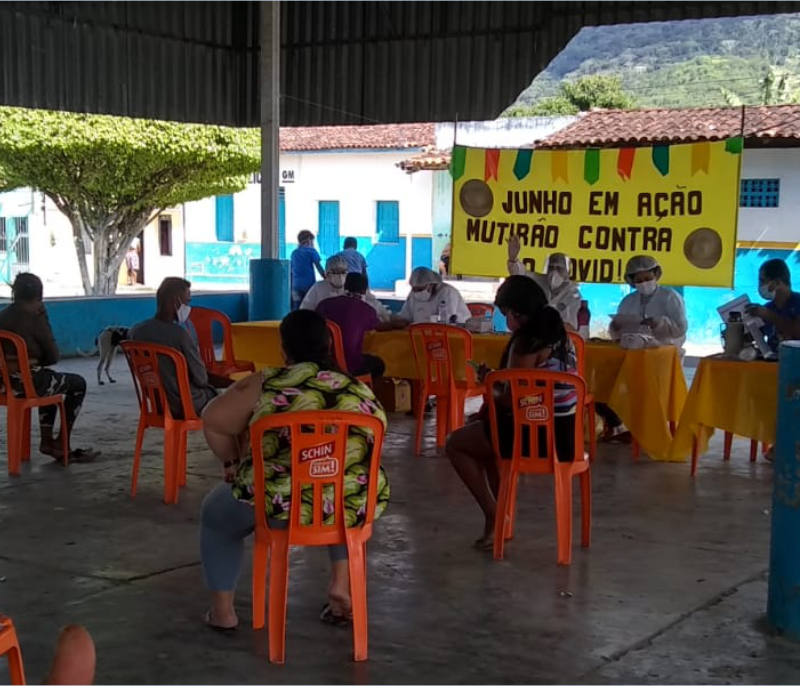 Distrito de São José do Colônia recebeu mutirão de testagem rápida contra a Covid-19