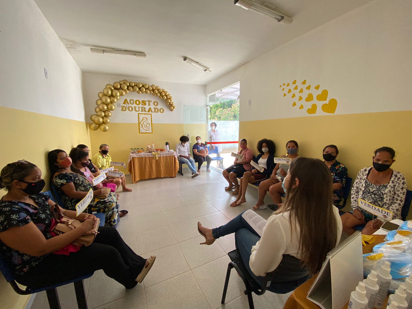 Promovida pela UBS Sibéria Maciel, ação educativa do Agosto Dourado reforça a importância da amamentação